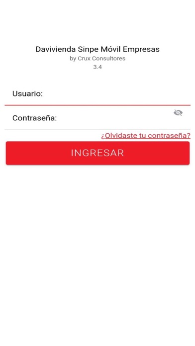 Davivienda SINPE Móvil Empresa Screenshot