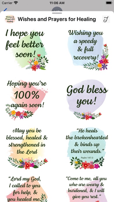 Wishes and Prayers for Healing Screenshot