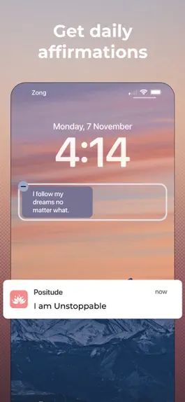 Game screenshot Affirmation Widget - Positude mod apk