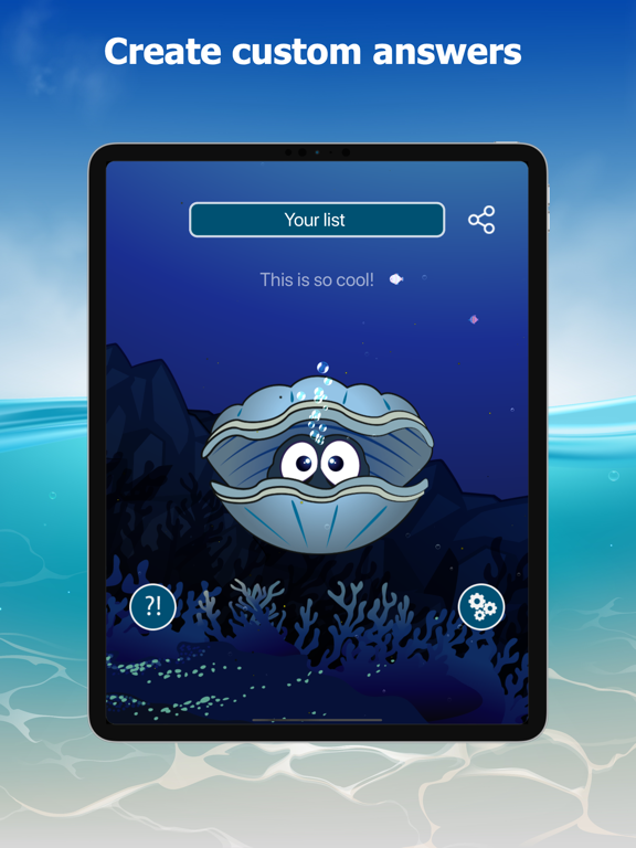 The Conch Shell: Magic answers iPad screenshot 2 - Entertainment app