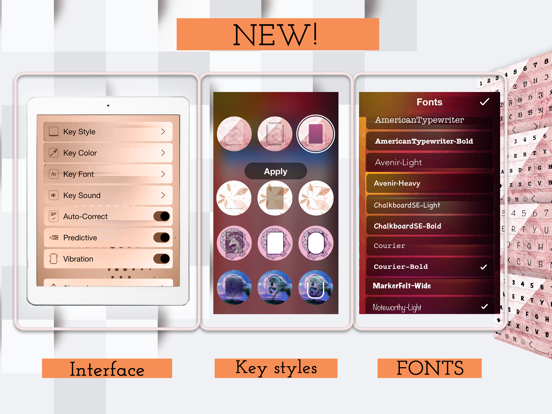 KeyPro – Keyboard Themes Fonts iPad screenshot 4 - Utilities app