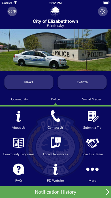 City of Elizabethtown KY Screenshot