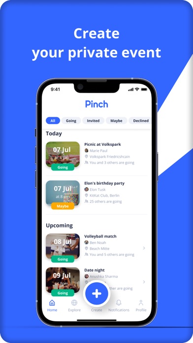 Pinch - Community and Events Screenshot