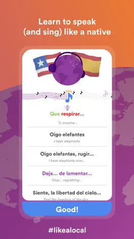 Game screenshot Univoice: Language Music App hack