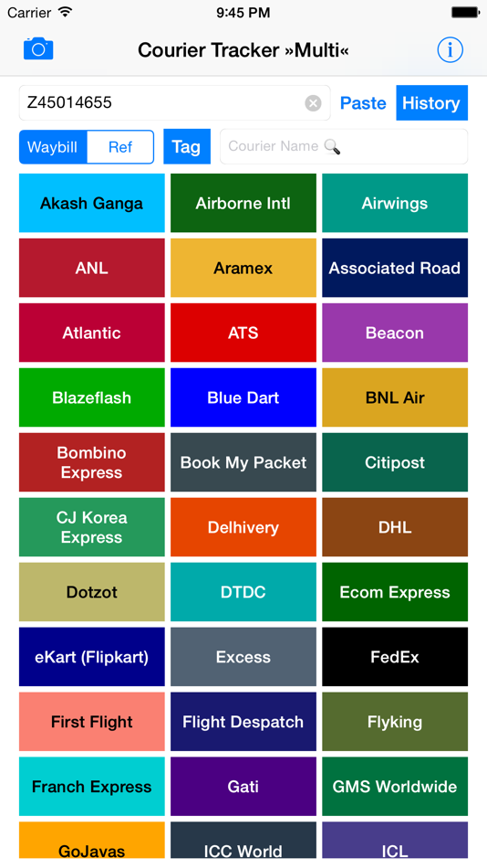 #1. Courier Tracker »Multi« (iOS) 来自: Mohan Noone