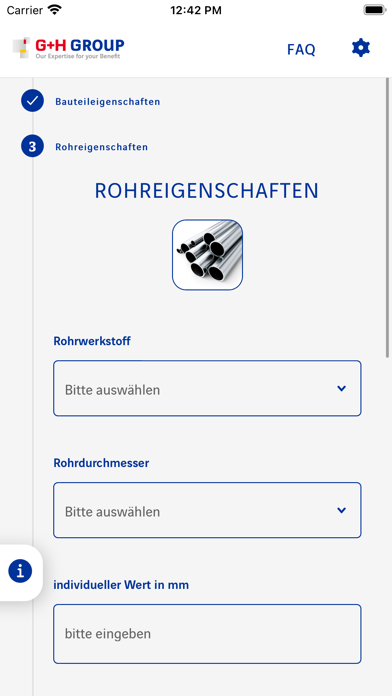 G+H Produktkompass Screenshot