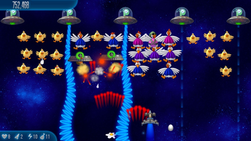 #1. Chicken Invaders 5 (iOS) Podle: InterAction studios