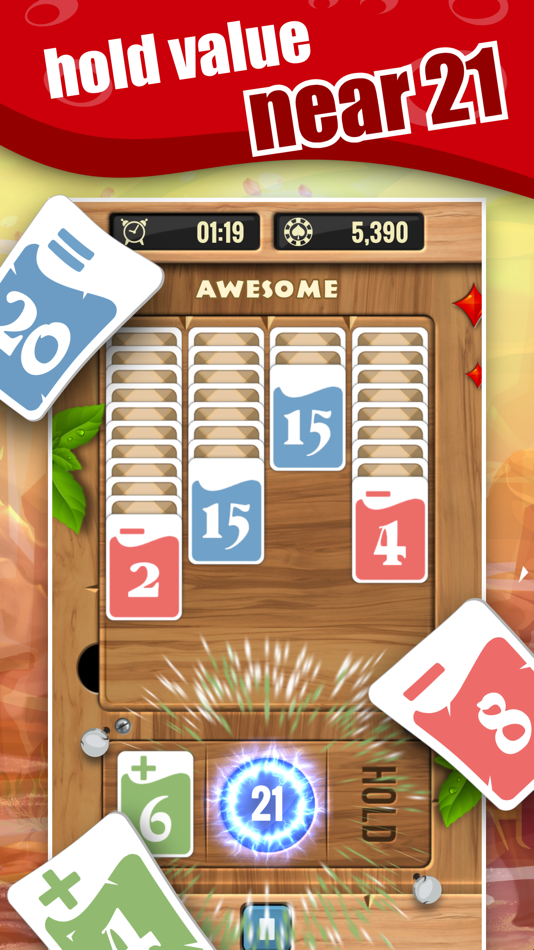 #1. Zone 21 - Fast Math Solitaire (iOS) 由: CodeCube Brothers Partnership