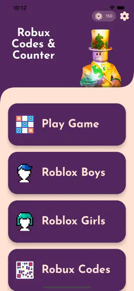 Game screenshot Robux Points code for Roblox hack