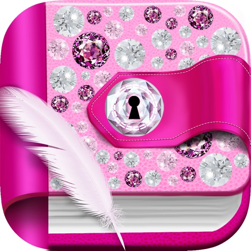 Diamond Diary Notes With Lock iOS App