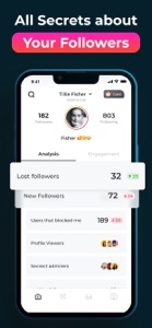 Followers Insights tracker screenshot #1 for iPhone