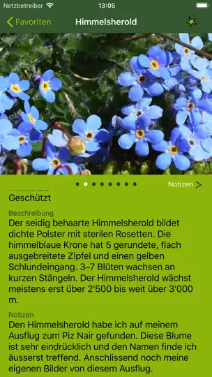 Screenshot von Alpenblumen Finder Europa auf dem iPhone 4