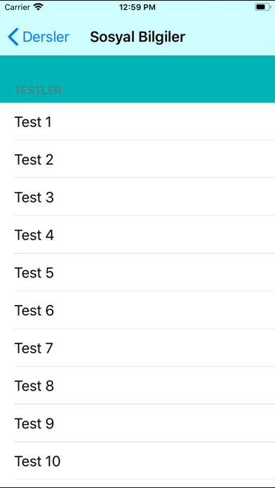 Test Merkezi Ortaokul 5.Sınıf Screenshot
