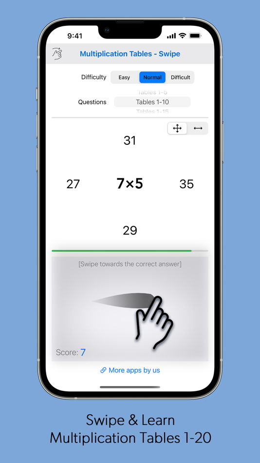 Multiplication Tables - Swipe - 1.1 - (iOS)