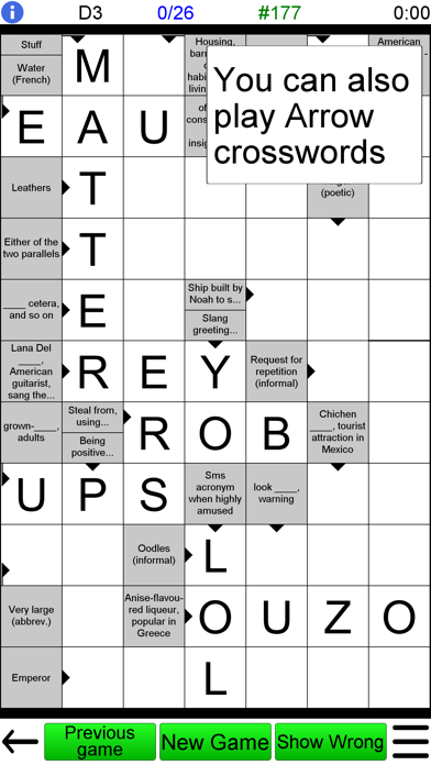 Crossword Unlimited + Screenshot