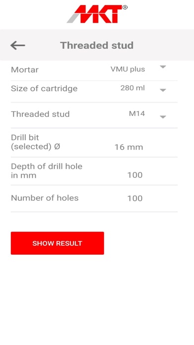 MKT Adhesive Volume app screenshot 3