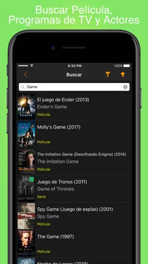 Captura de pantalla de Mis Películas & Series: Listas en iPhone 9