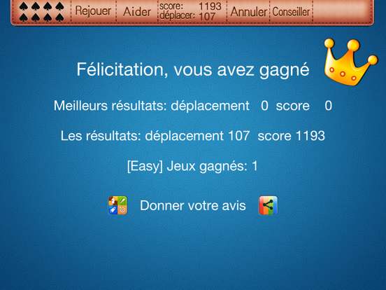 Screenshot #6 pour Classic Spider Solitaire HD