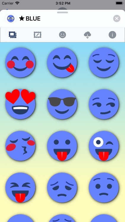 BLUE Emoji • Stickers