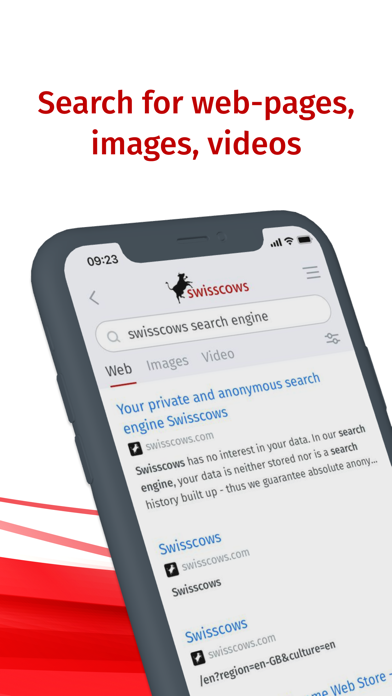 Swisscows Private Search Screenshot