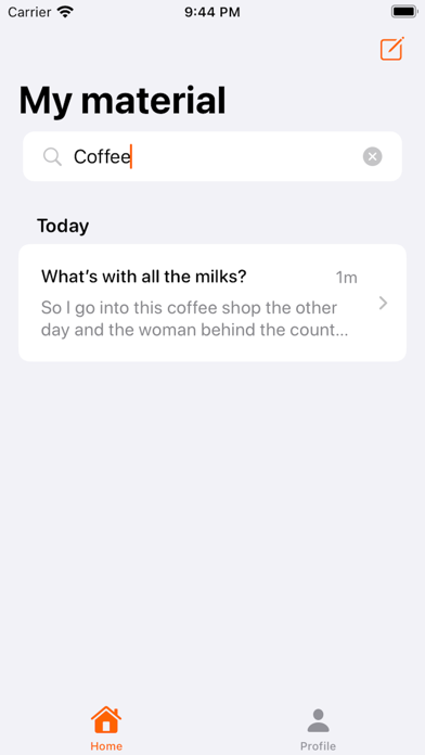 Crush: Stand-up Comedy Writing Screenshot