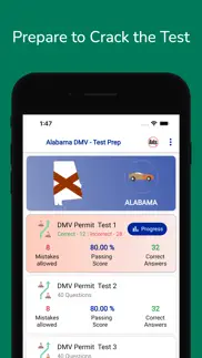 alabama dmv permit practice iphone screenshot 3