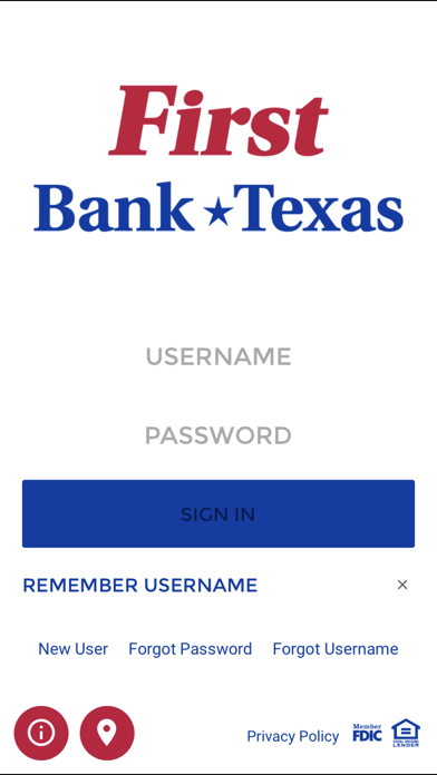 First Bank Texas Screenshot