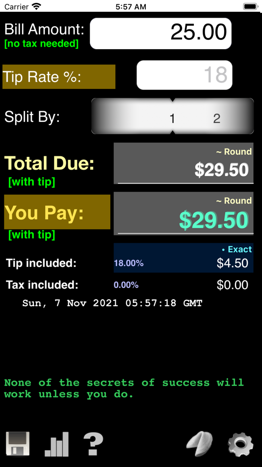 #8. Tip Calculator and Bill Report (iOS) 由: 伟 孙
