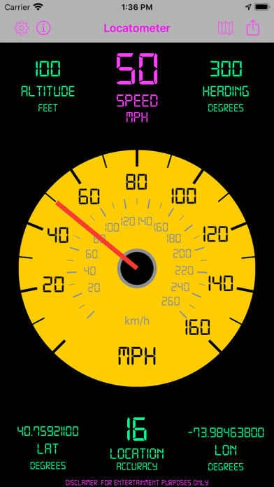 Locatometer Screenshot