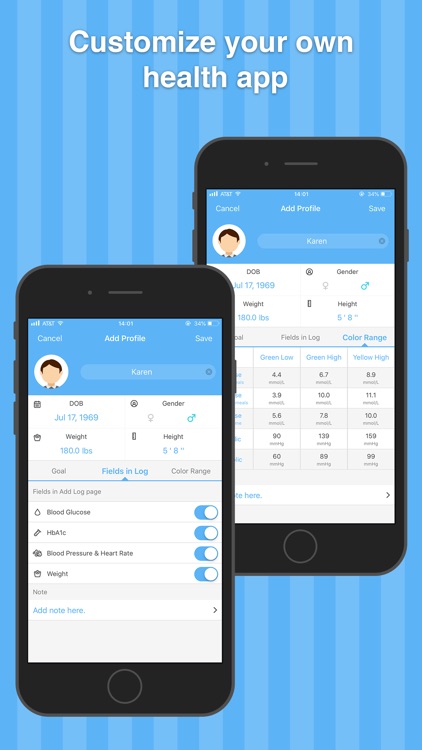 Blood Pressure & Glucose Pal