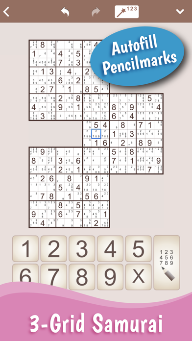 MultiSudoku: Samurai Sudoku Screenshot