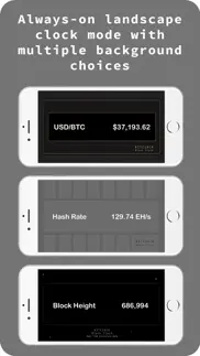 bitcoin blockclock app & clock iphone screenshot 1