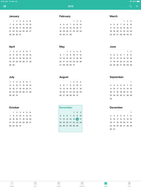 10Cal - Colourful calendar app iPad screenshot 5 - Productivity app