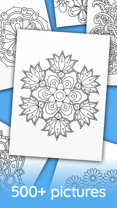 Flower mandala coloringbook Screenshot