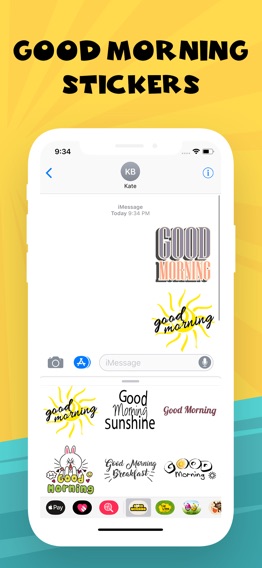 Good Morning Typography Emojisのおすすめ画像4