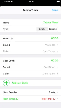 Tabata Timer Training screenshot 5