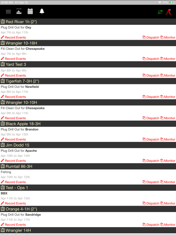Aradia Wireline iPad screenshot 1 - Business app