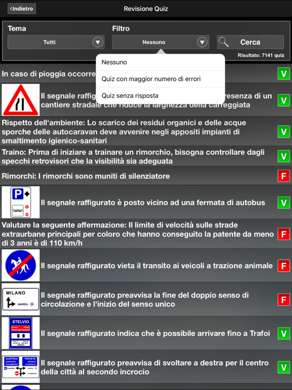Quiz Patente di Guida iPad screenshot 4 - Education app
