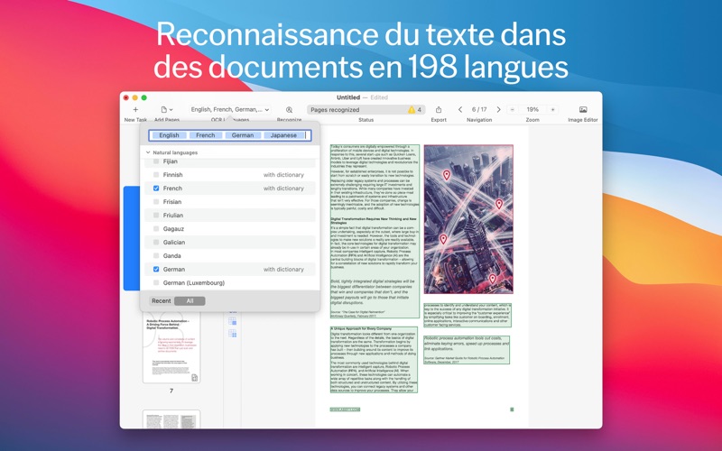 FineReader PDF Convertisseur Screenshots