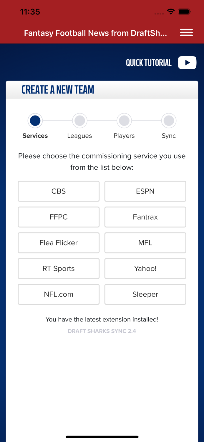 Draft Sharks Fantasy Football