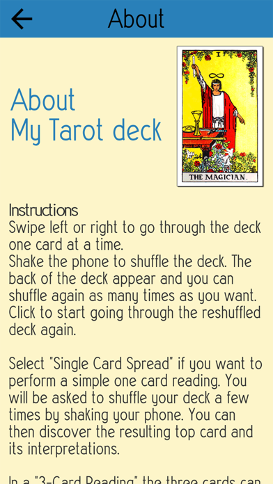 My Tarot Deck Screenshot