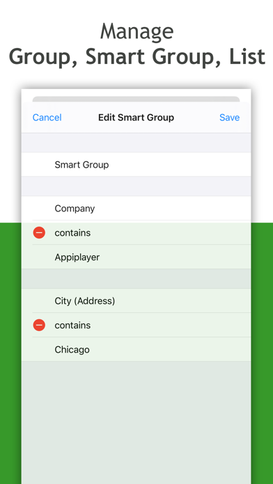 Smart Group: Email, SMS/Text Screenshot