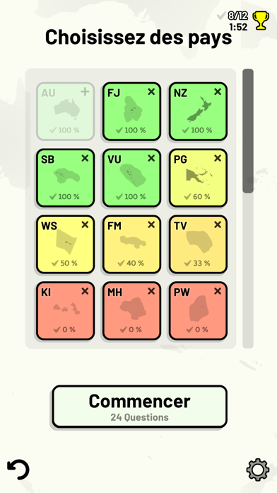 Screenshot #3 pour Pays d'Océanie - Quiz