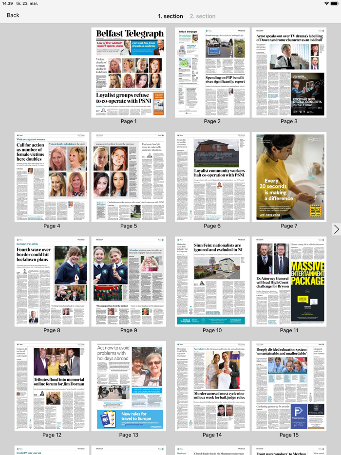 Belfast Telegraph Newsstand