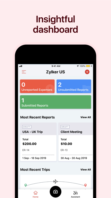 Zoho Expense - Expense Reports Screenshot