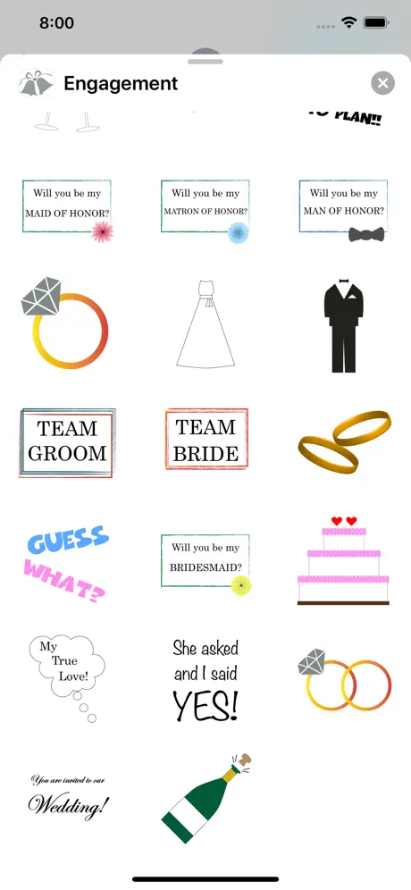 Engagement Sticker Pack