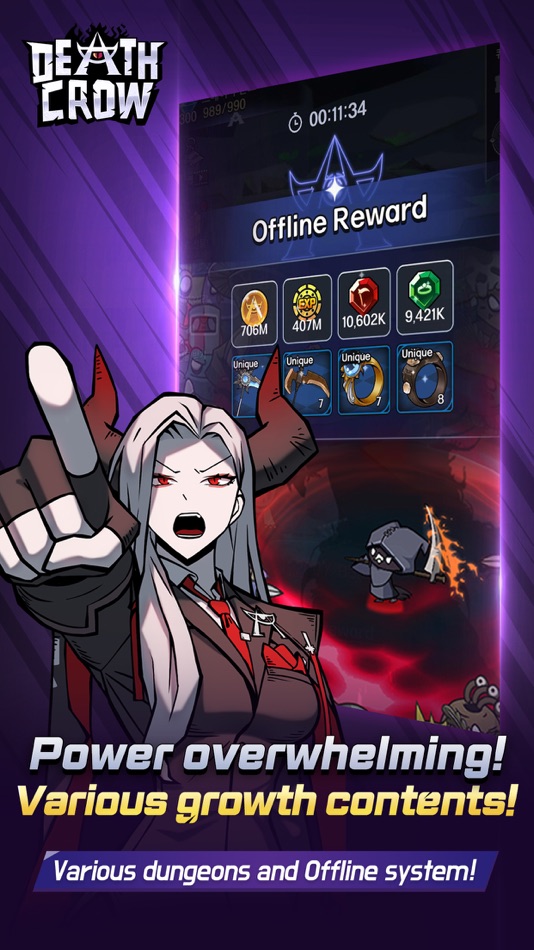 #4. Death crow : dc idle RPG GAME (iOS) 由: RainbowRabbit INC.