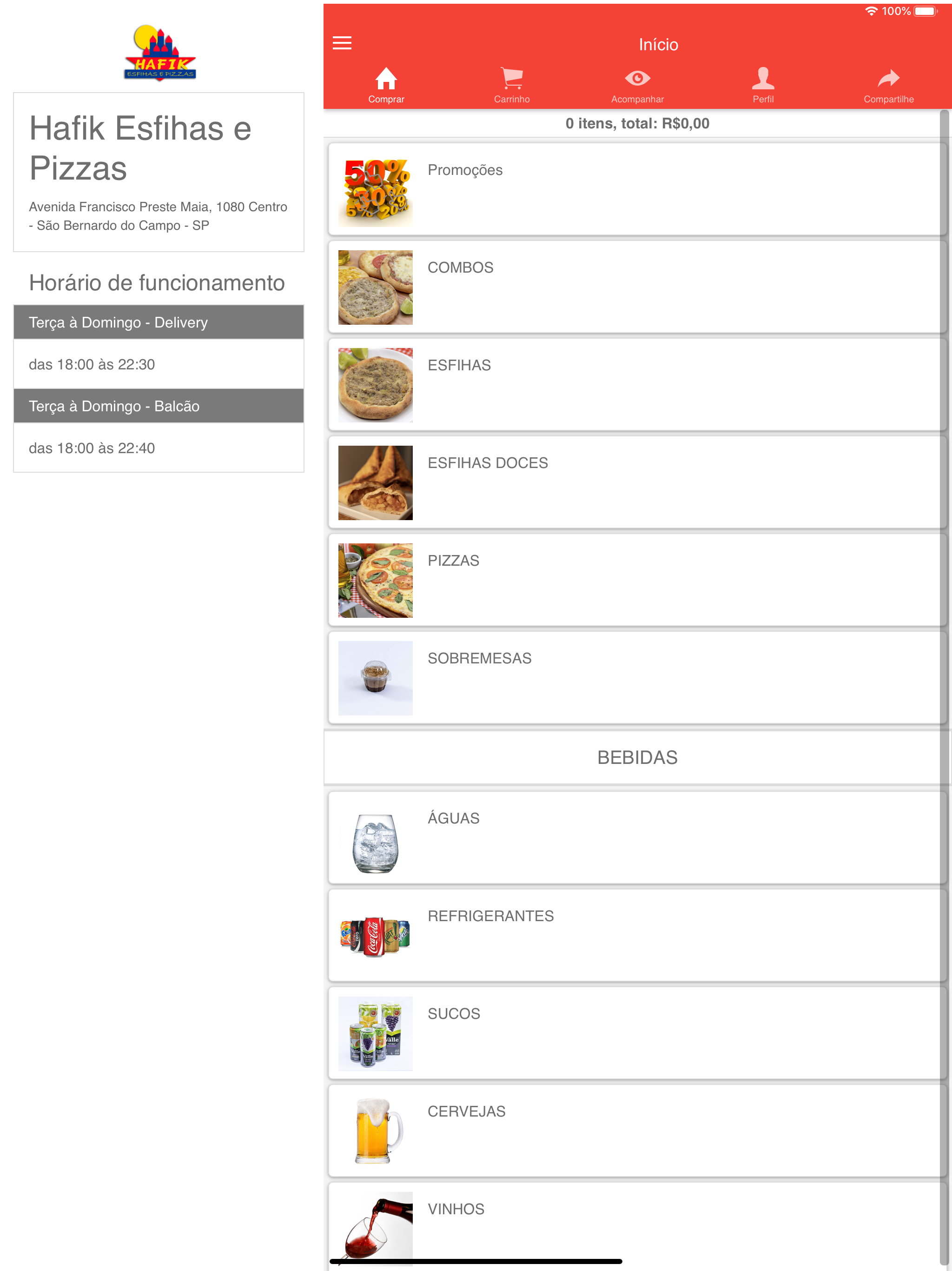 Hafik Esfihas e Pizzas SBC