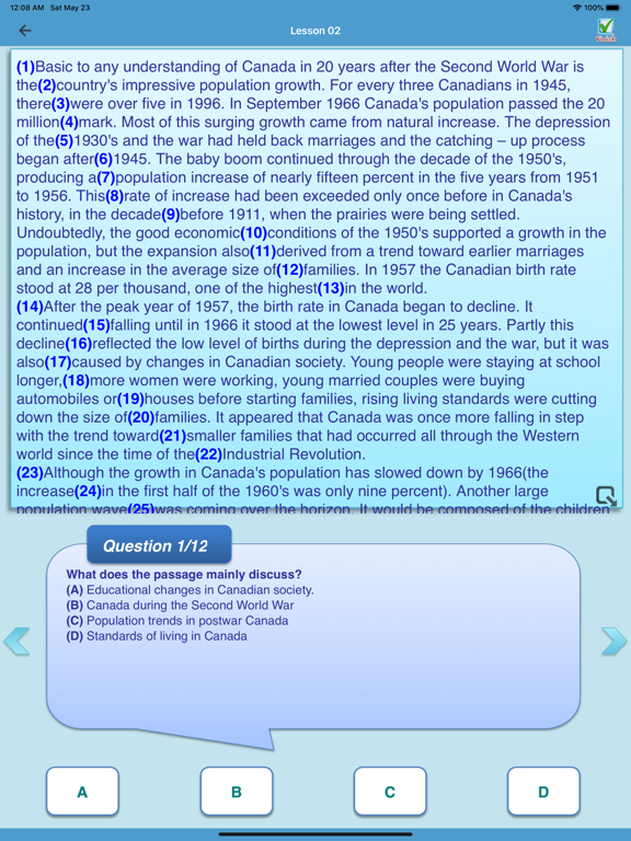TOEFL Practice Test + iPad screenshot 4 - Education app