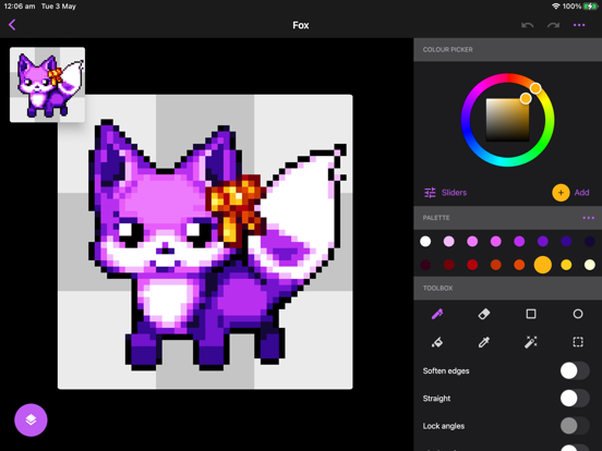 Pixel Brush: 8 bit hobby gifs iPad screenshot 3 - Graphics & Design app